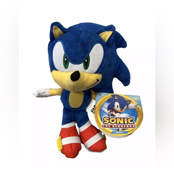 Sonic the Hedgehog 8.5” Plush Jakks NEW with Tags Sega - Picture 1 of 1
